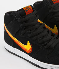Nike SB Dunk High Pro Shoes - Black / University Gold - Team Orange