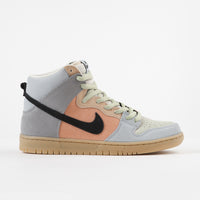 Nike SB Dunk High Pro Shoes - Particle Grey / Black - Terra Blush thumbnail