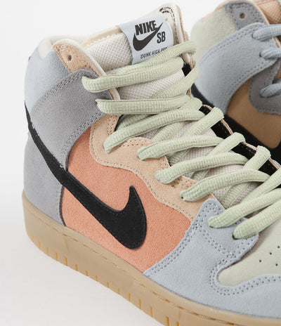 Nike SB Dunk High Pro Shoes - Particle Grey / Black - Terra Blush