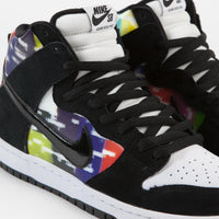 Nike SB Dunk High 'TV Signal' Shoes - White / Black - Infrared thumbnail