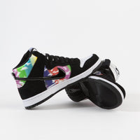 Nike SB Dunk High 'TV Signal' Shoes - White / Black - Infrared thumbnail