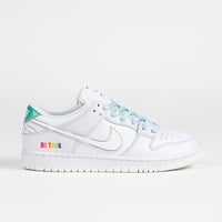 Nike SB Dunk Low 'Be True' Shoes - White / Summit Rainbow - White thumbnail