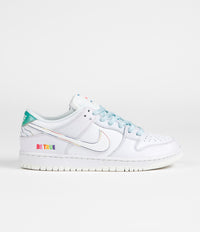 Nike SB Dunk Low 'Be True' Shoes - White / Summit Rainbow - White