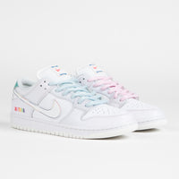 Nike SB Dunk Low 'Be True' Shoes - White / Summit Rainbow - White thumbnail