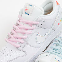 Nike SB Dunk Low 'Be True' Shoes - White / Summit Rainbow - White thumbnail