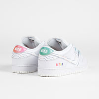 Nike SB Dunk Low 'Be True' Shoes - White / Summit Rainbow - White thumbnail