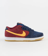 Nike SB Dunk Low Pro 'Barcelona' Shoes - Navy / University Gold - Gym Red - Court Blue