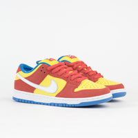 Nike SB Dunk Low Pro 'Bart Simpson' Shoes - Habanero Red / White - Blue Hero thumbnail