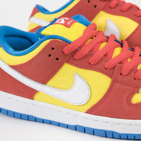 Nike SB Dunk Low Pro 'Bart Simpson' Shoes - Habanero Red / White - Blue Hero thumbnail