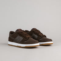 Nike SB Dunk Low Pro Ishod Wair Shoes - Baroque Brown / Baroque Brown - White thumbnail