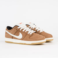 Nike SB Dunk Low Pro Orange Label Shoes - Dark Russet / Sail - Dark Russet - Black thumbnail