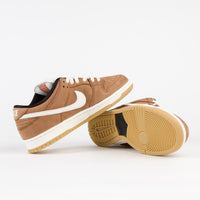 Nike SB Dunk Low Pro Orange Label Shoes - Dark Russet / Sail - Dark Russet - Black thumbnail