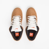 Nike SB Dunk Low Pro Orange Label Shoes - Dark Russet / Sail - Dark Russet - Black thumbnail