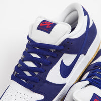 Nike SB Dunk Low Pro Premium 'Los Angeles Dodgers' Shoes - Deep Royal Blue / Deep Royal Blue - White thumbnail