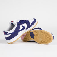 Nike SB Dunk Low Pro Premium 'Los Angeles Dodgers' Shoes - Deep Royal Blue / Deep Royal Blue - White thumbnail