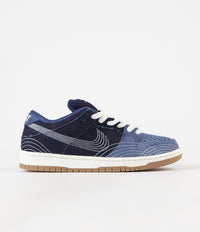 Nike SB Dunk Low Pro Premium 'Sashiko' Shoes - Mystic Navy / Sail - Mystic Navy