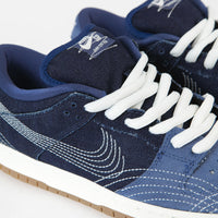 Nike SB Dunk Low Pro Premium 'Sashiko' Shoes - Mystic Navy / Sail - Mystic Navy thumbnail