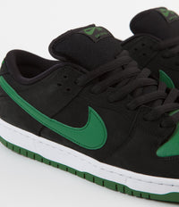 Nike SB Dunk Low Pro Shoes Black Pine Green Black White Flatspot