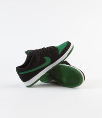 Nike sb dunk low pro black pine green hot sale