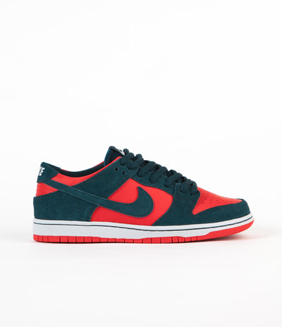 Nike SB Dunk Low Pro Shoes - Nightshade / Nightshade - Chile Red