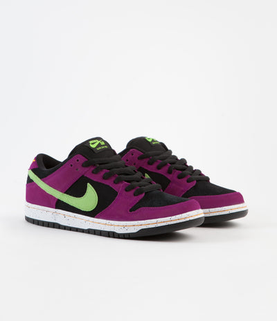 Nike SB Dunk Low Pro 'ACG Terra' Shoes - Red Plum / Citron - Black - Taxi