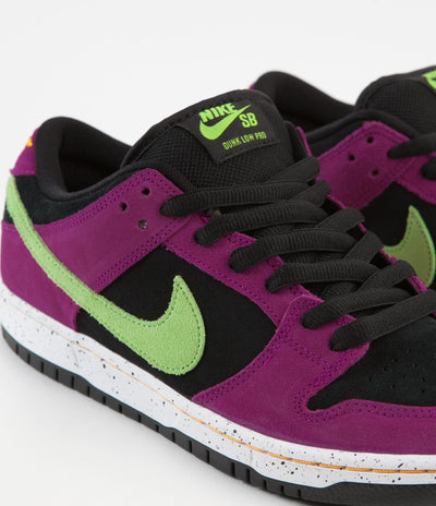 Nike SB Dunk Low Pro 'ACG Terra' Shoes - Red Plum / Citron - Black - Taxi