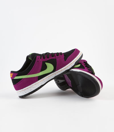 Nike SB Dunk Low Pro 'ACG Terra' Shoes - Red Plum / Citron - Black - Taxi