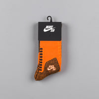 Nike SB Elite Crew Socks - Clay Orange / Baroque Brown / Peach Cream thumbnail