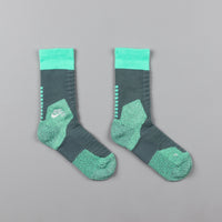 Nike SB Elite Crew Socks - Hasta / Green Glow / Light Silver thumbnail