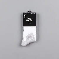 Nike SB Elite Crew Socks - White / Wolf Grey / Wolf Grey thumbnail