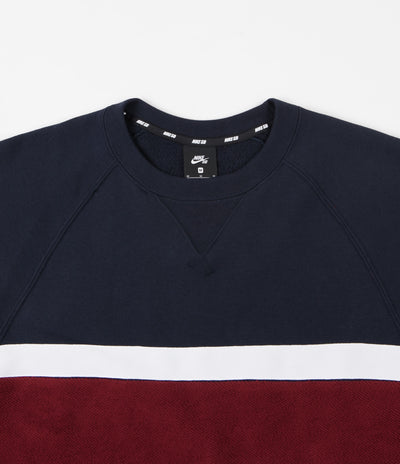 Nike SB Everett Crewneck Sweatshirt - Dark Obsidian / Team Red / Dark Obsidian