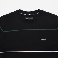 Nike SB Everett Stripe Crewneck Sweatshirt - Black / Black thumbnail