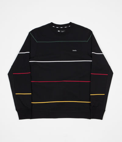 Nike SB Everett Stripe Crewneck Sweatshirt - Black / Black