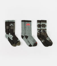 Nike SB Everyday Max Lightweight Crew Socks (3 Pair) - Green