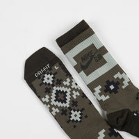 Nike SB Everyday Max Lightweight Crew Socks (3 Pair) - Green thumbnail