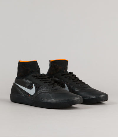 Nike SB Koston 3 Hyperfeel XT Shoes - Silver / Black - Clay Orange