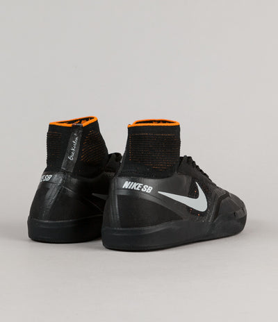 Nike SB Koston 3 Hyperfeel XT Shoes - Silver / Black - Clay Orange