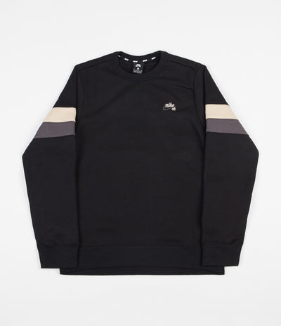 Nike SB Icon Crewneck Sweatshirt - Black / Desert Ore / Thunder Grey / Black