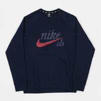 Nike SB Icon GFX Crewneck Sweatshirt - Obsidian / Red Crush thumbnail