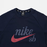 Nike SB Icon GFX Crewneck Sweatshirt - Obsidian / Red Crush thumbnail