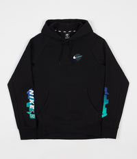 Nike SB Icon GFX Hoodie - Black / White