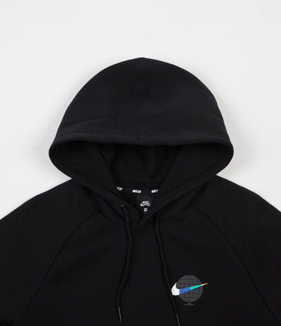 Nike SB Icon GFX Hoodie - Black / White