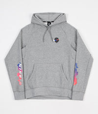 Nike SB Icon GFX Hoodie - Dark Grey Heather / White