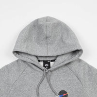 Nike SB Icon GFX Hoodie - Dark Grey Heather / White thumbnail