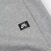 Nike SB Icon GFX Hoodie - Dark Grey Heather / White thumbnail