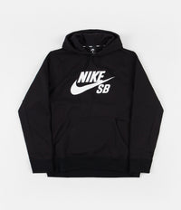 Nike SB Icon Hoodie - Black / White