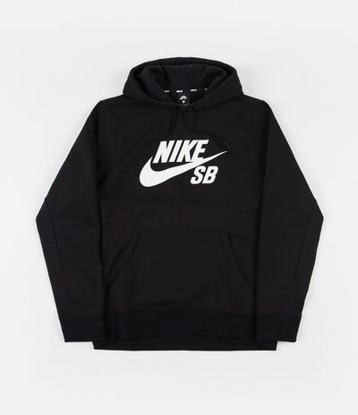 Nike SB Icon Hoodie - Black / White