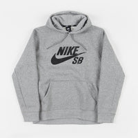 Nike SB Icon Hoodie - Dark Grey Heather / Black thumbnail