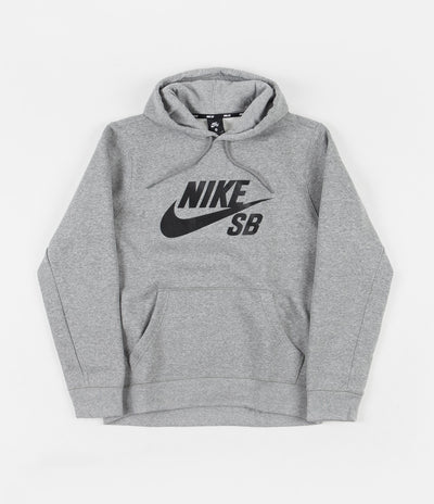 Nike SB Icon Hoodie - Dark Grey Heather / Black