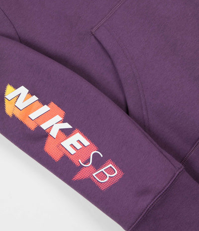 Nike SB Icon GFX Hoodie - Pro Purple / White